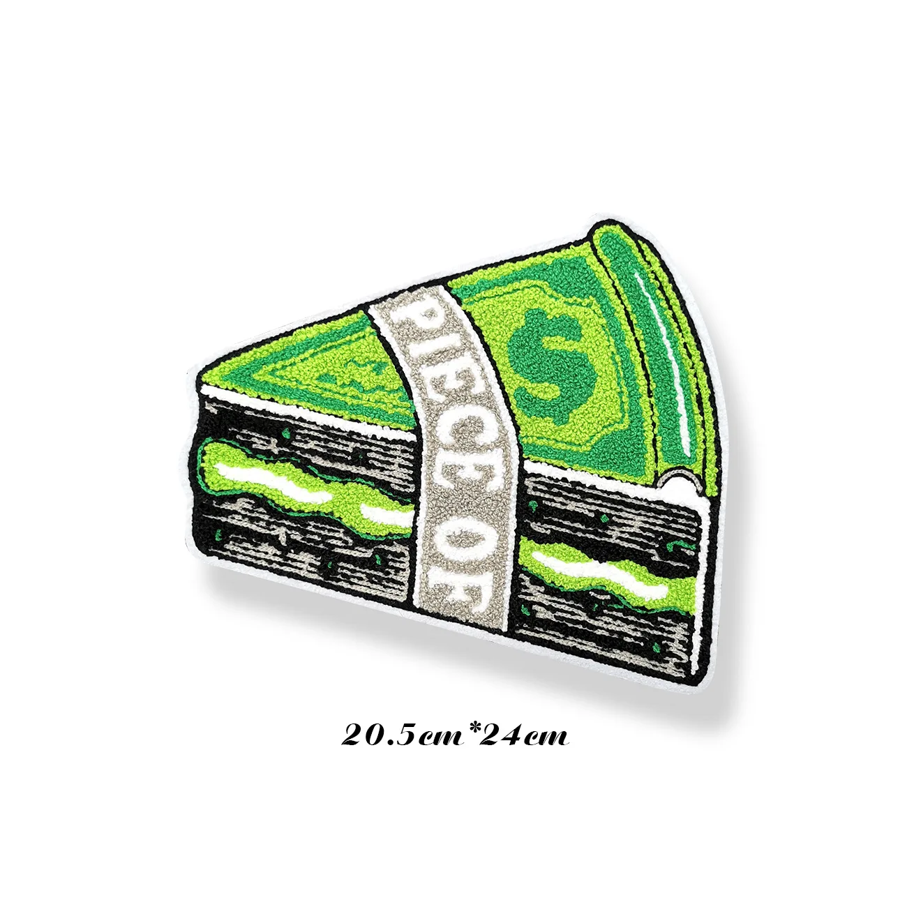 Wholesale Customized Money Printed Sequence Embroidered Patches Iron on