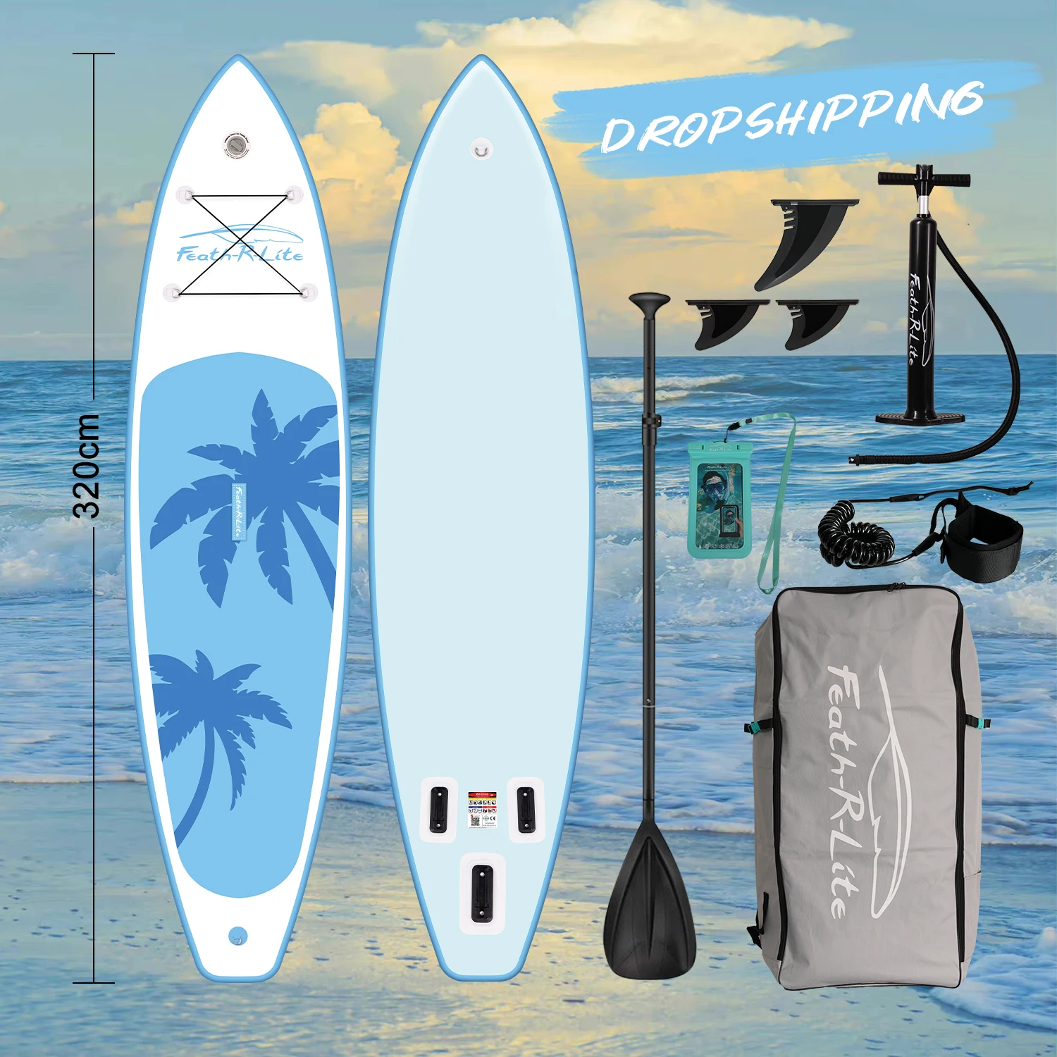 Fly Eagle RU 2025 New Design Water Sport Surfing Surfboard Wholesale Lightweight Inflatable PVC Air Sup Stand Up Paddle Board