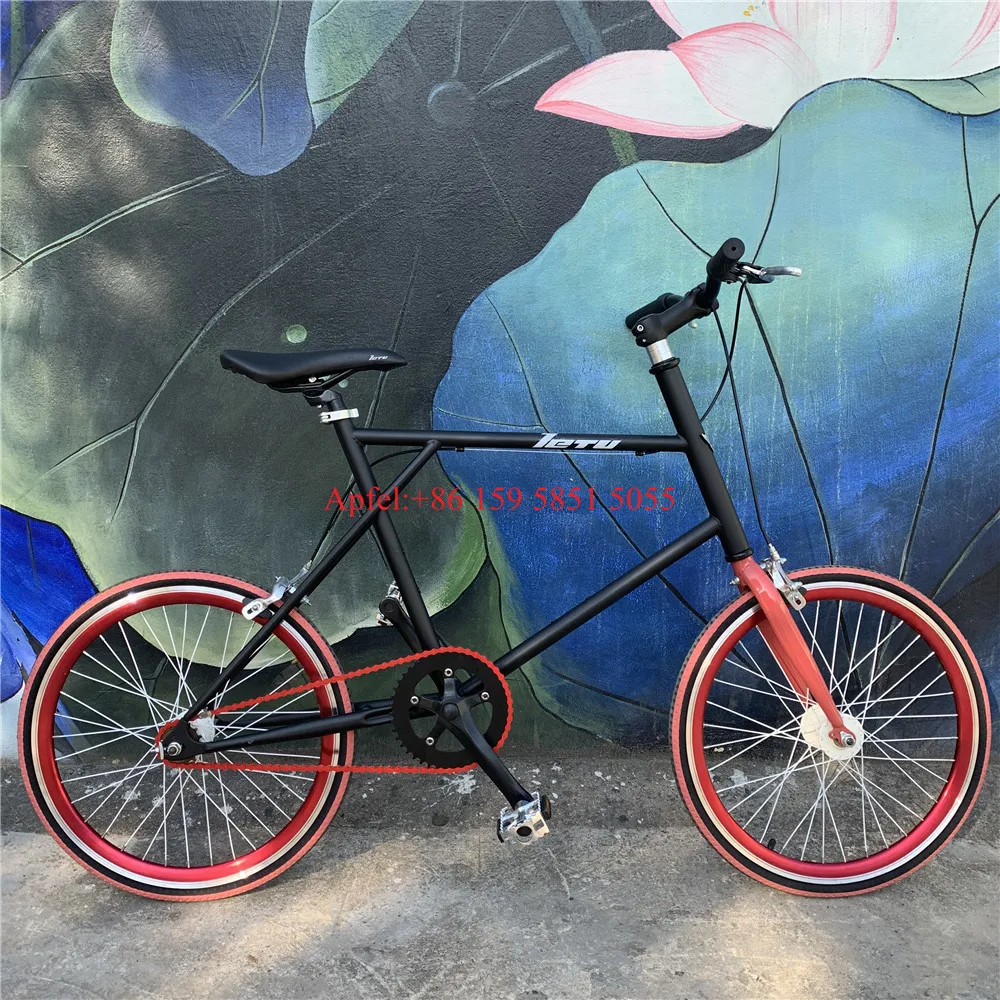 451 Small Wheel Bike 20 Inch Rim Fixie Mini Fixed Gear Bicycle