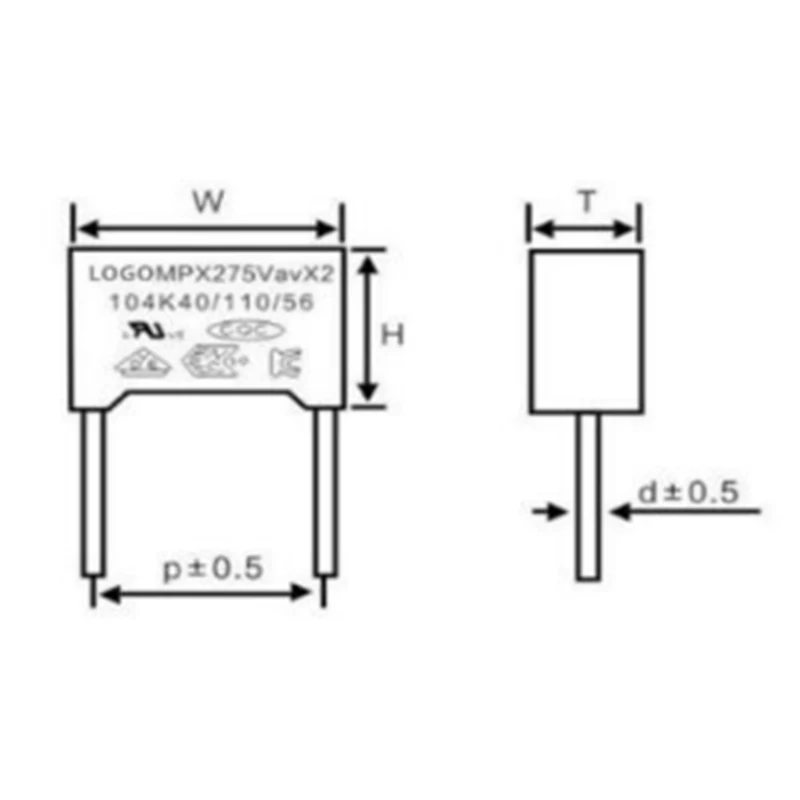 Quality Factory Capacitors 680nf 470nf 3300nf 2uf 2500nf 220nf 2000nf 2.2nf Mkp X2 1uf 18nf 180nf 1300nf Capacitor 100nf 310v