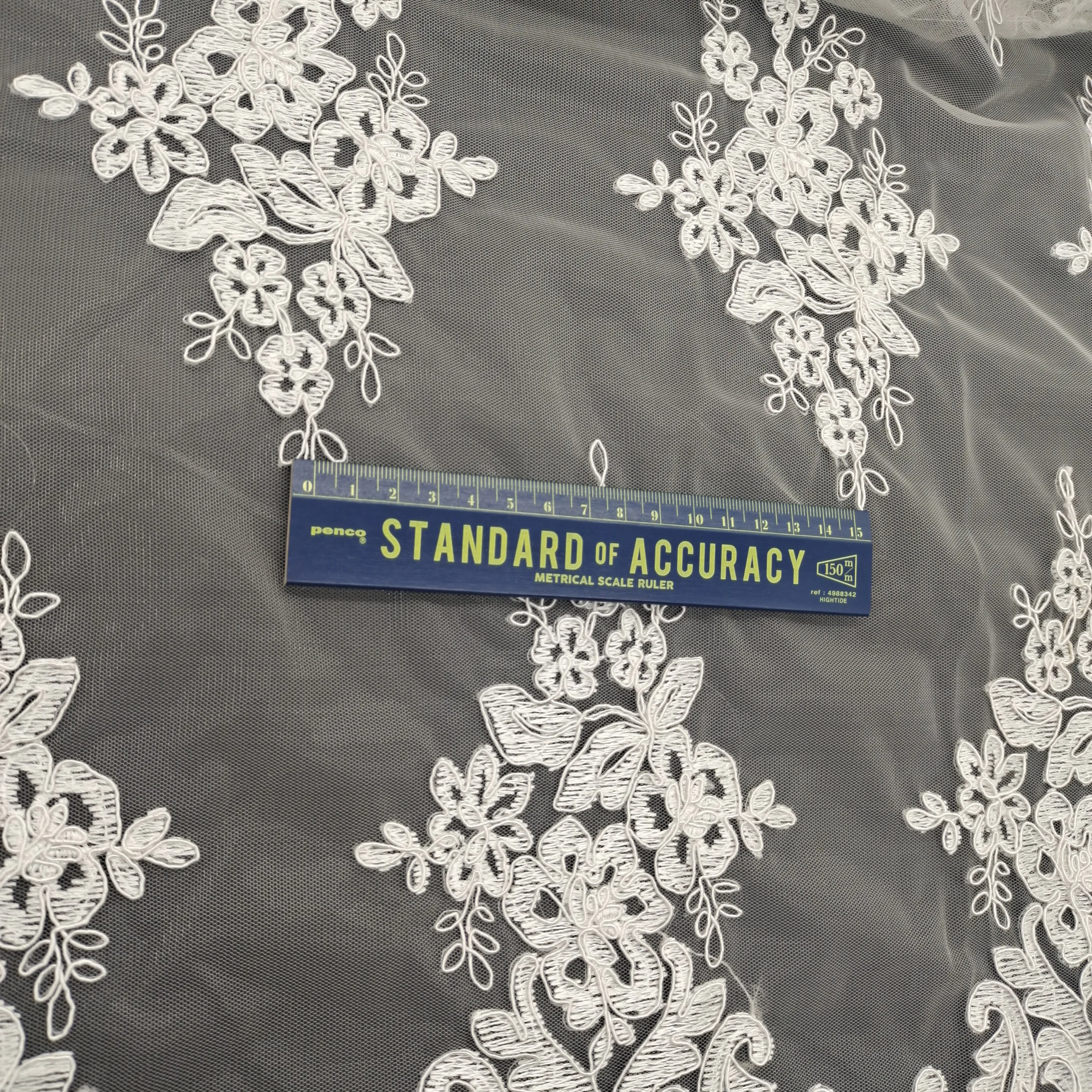 Китайская Фабрика вышивка сетка Elie Saab 3d цветочное кружево Тюль