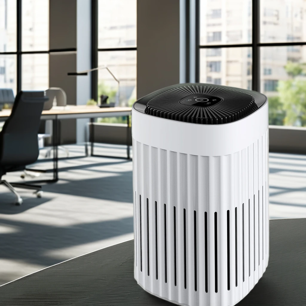 US Plug Portable Home Air Purifier with HEPA Filter Electric Desktop Cleaner ROHS Certified Trending Plastic Material