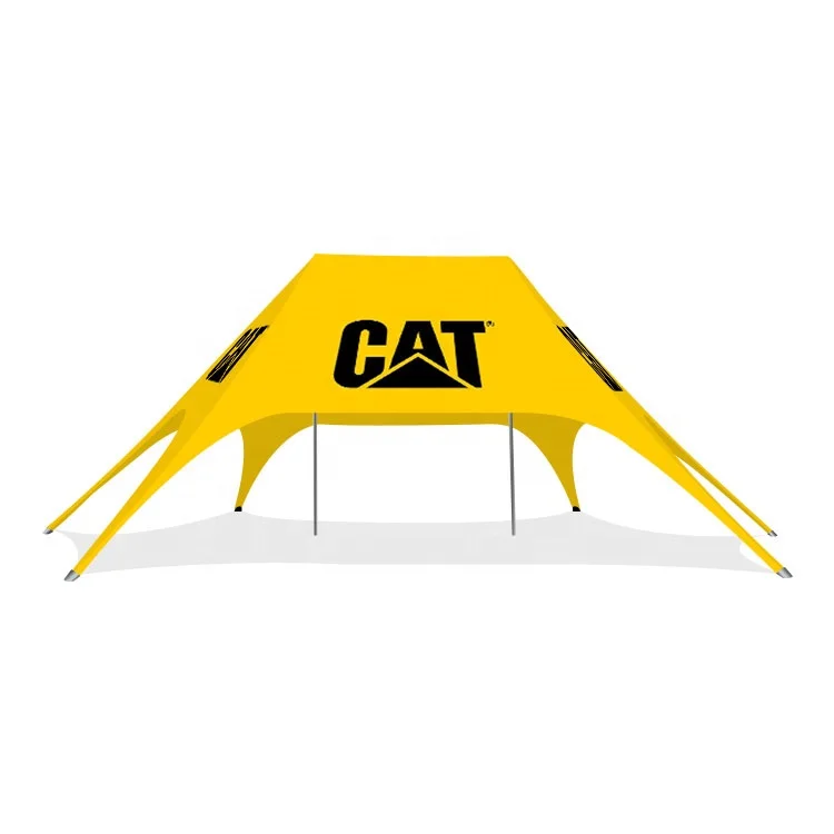 Guangdong UV Resist Custom Print Star Tent 6m 8m 10m 12m 14m 16m Outdoor 600d Oxford Trade Show Event Spider Shape Star Tent