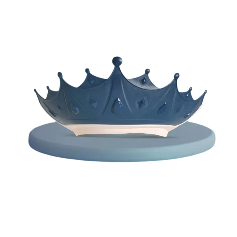 Newborn Adjustable Silicon Crown Ear Protection Safe Water Guard Baby Shower Head Cover Hat for Children