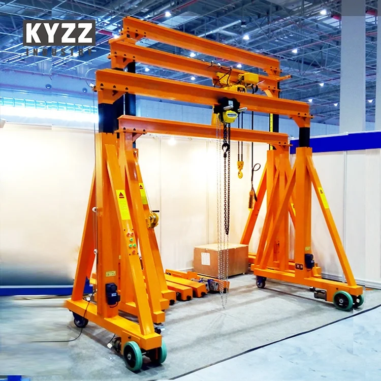 0.5T 1T 2T 3T 5T 7.5T 10T Portable Mini Lifting Marble Gantry Crane For Marble Granite