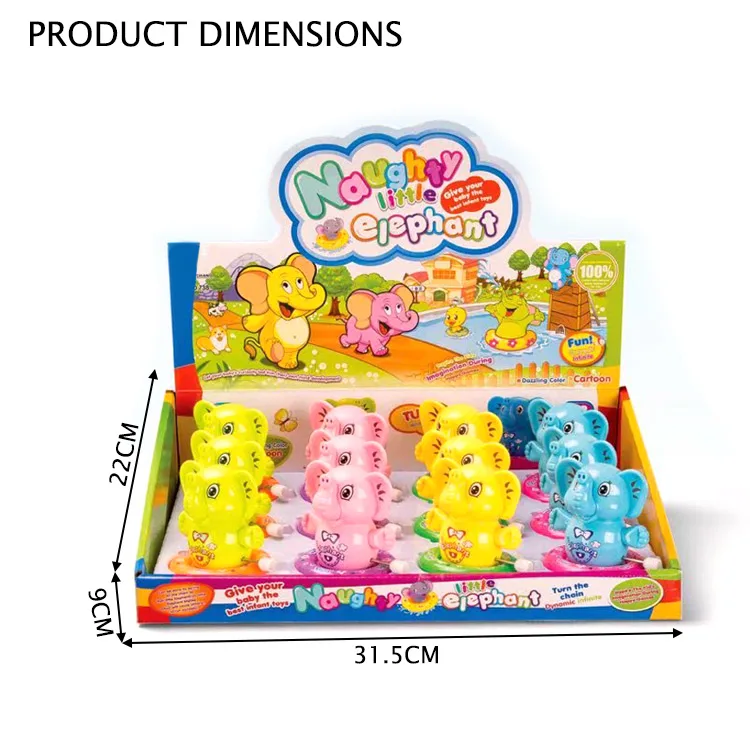 Animal Baby Toy Cartoon Elephant Wind Up Toys