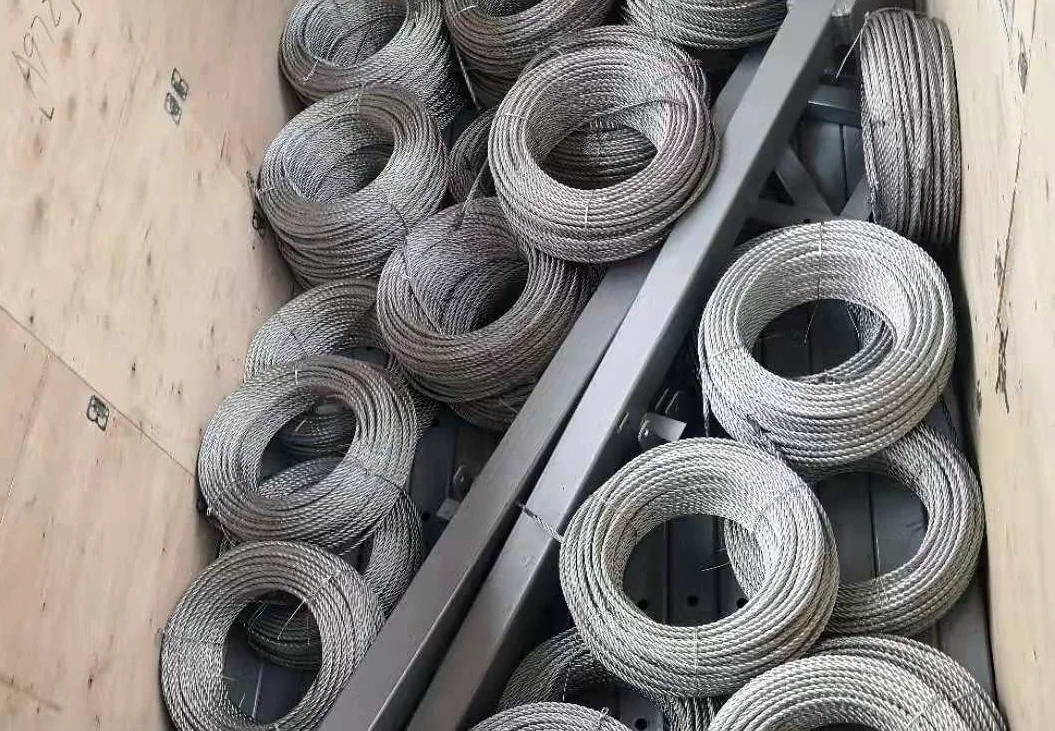 10mm Round strand steel wire rope galvanized steel wire rope for suspension platform
