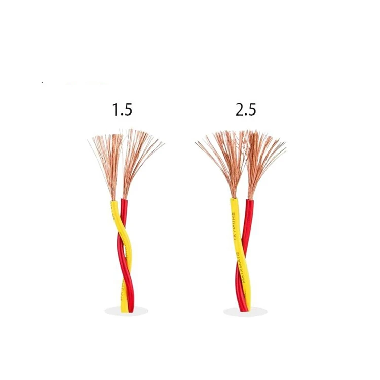 Household flexible cable shielded twisted pair cable copper core 2.5mm 2mm from china manufacturer
