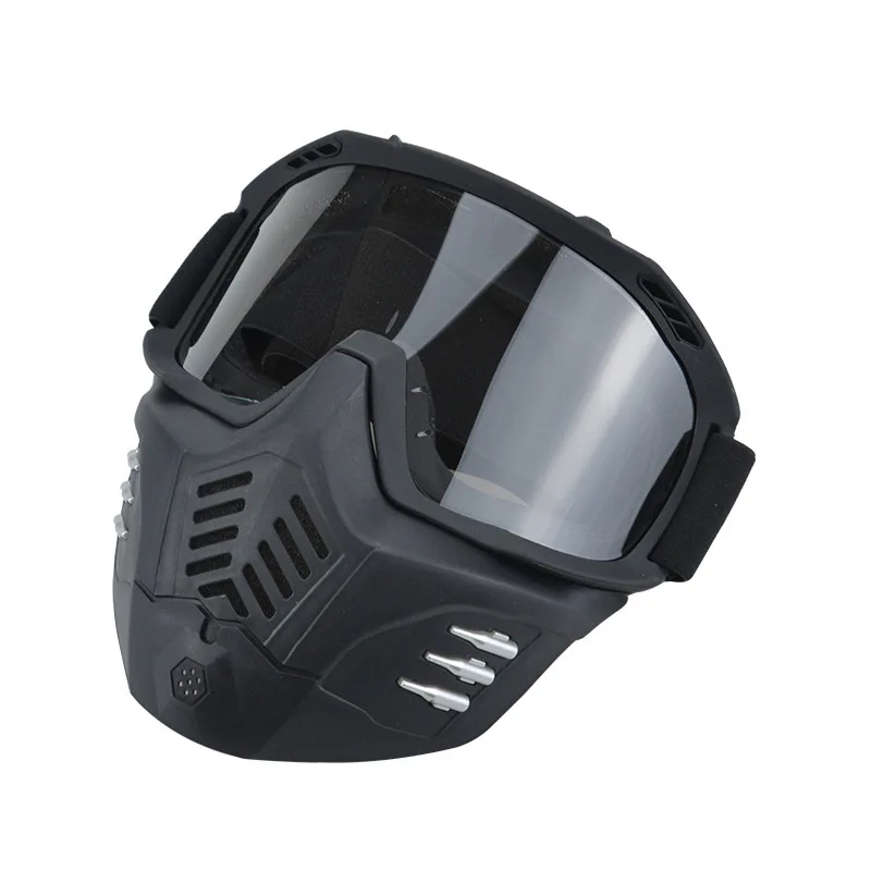 Windproof Sports Riding Snow HD Snowmobile Riding Motocross Mask Glasses Full Face Motorcycle Helmets Snowboard Ski Goggles
