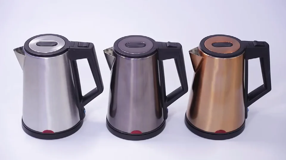 
Temperature control electric kettle cordless automatic temperature control cooper color stainless steel electric kettle 