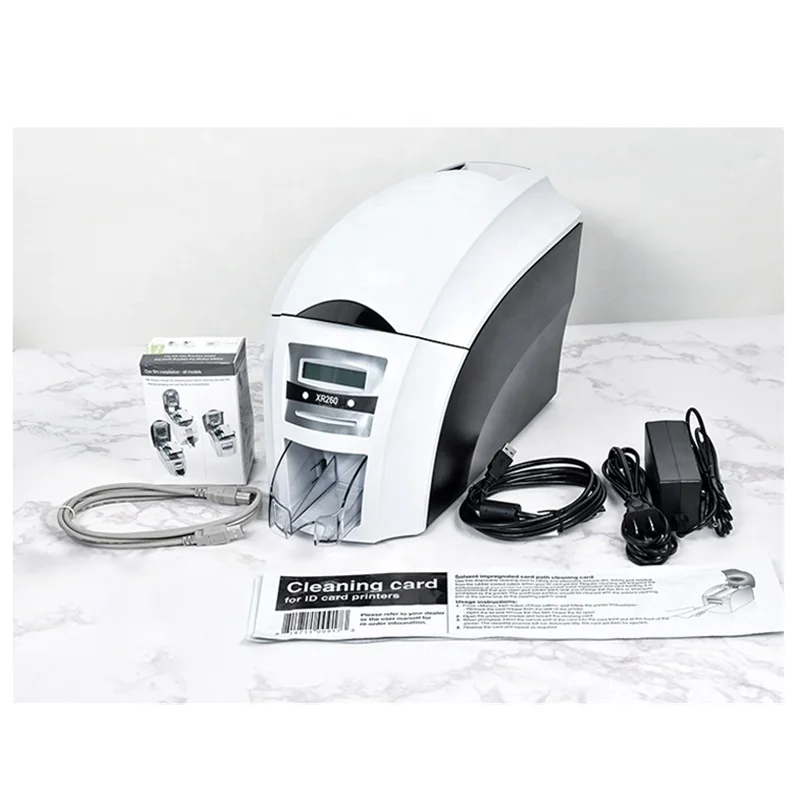 Original famous Goodcard XR260 Single side printing/Double Side Printing Plastic PVC ID Smart Business Card Printer and Cutter