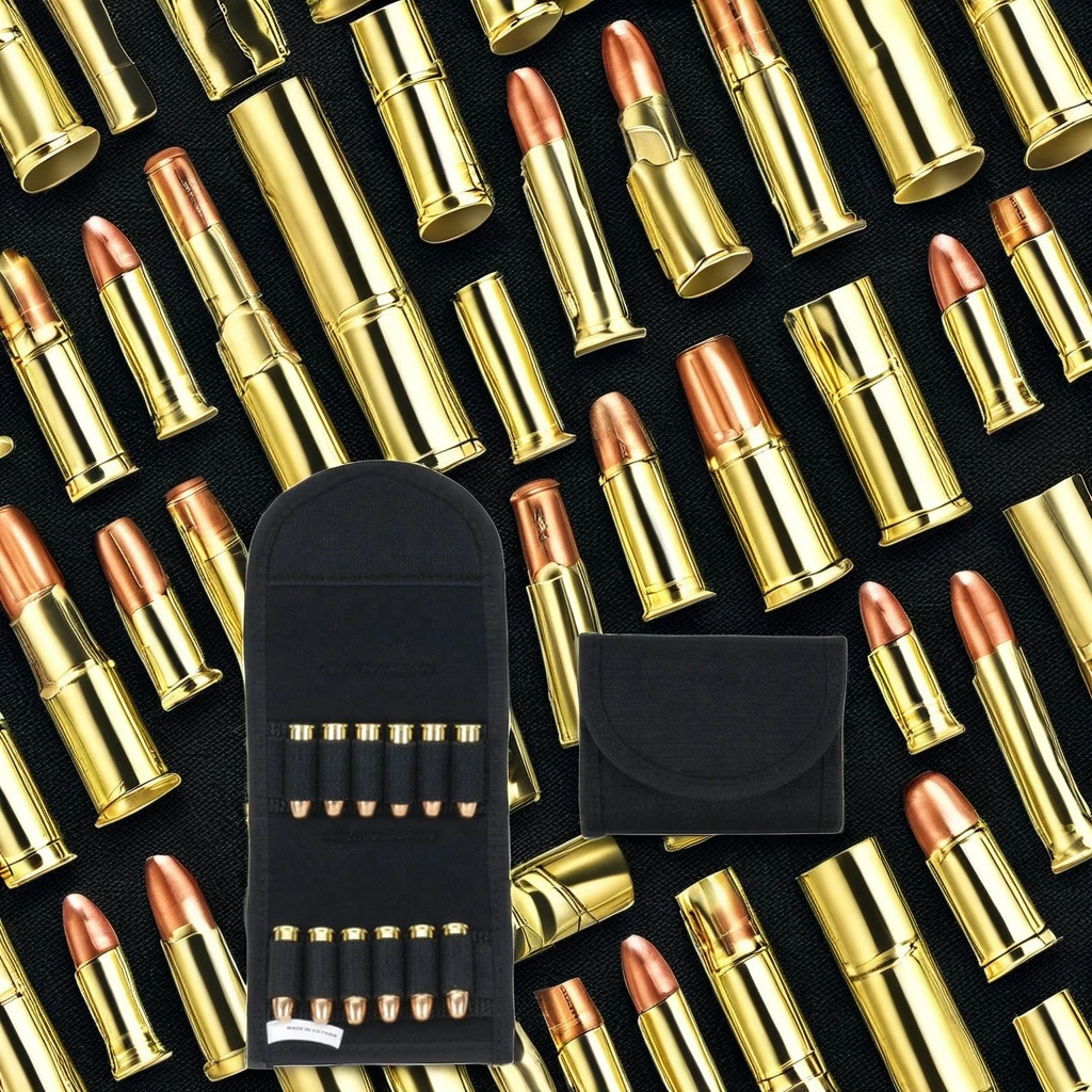 Outdoors Hunting Ammo Carrier Pouch with Shell Cartridge Holder for Gun Belts