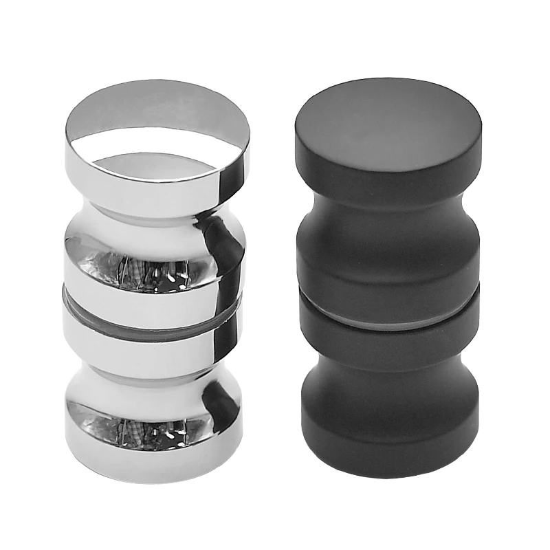 Contemporary Glass Bathroom Knobs Pull Door Aluminum Knob  Flush Door Knob