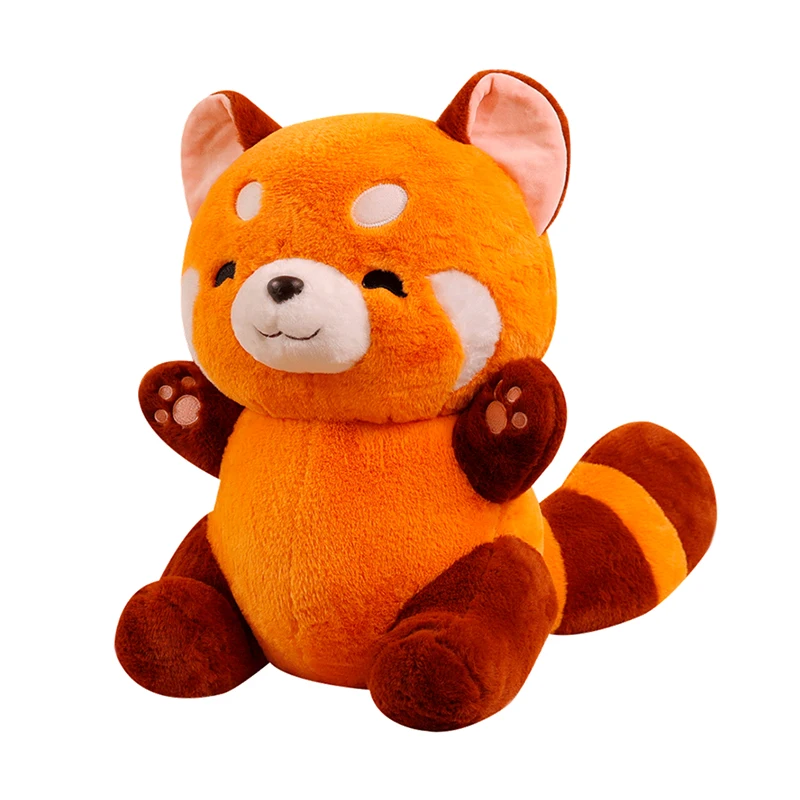 Custom Logo Cute Stuffed Little Raccoon Wild Animal Toys Plush Doll