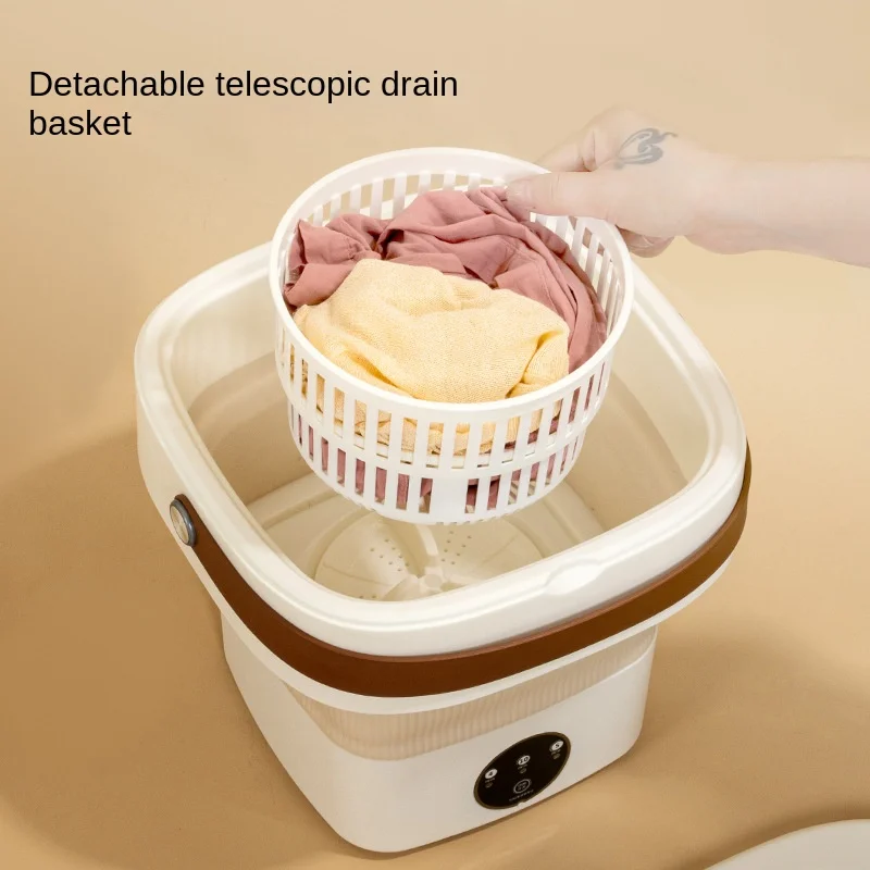 Retro Save Energy Quick Washing Easy-using Electric Automatic Foldable Mini Baby Cloth Washer