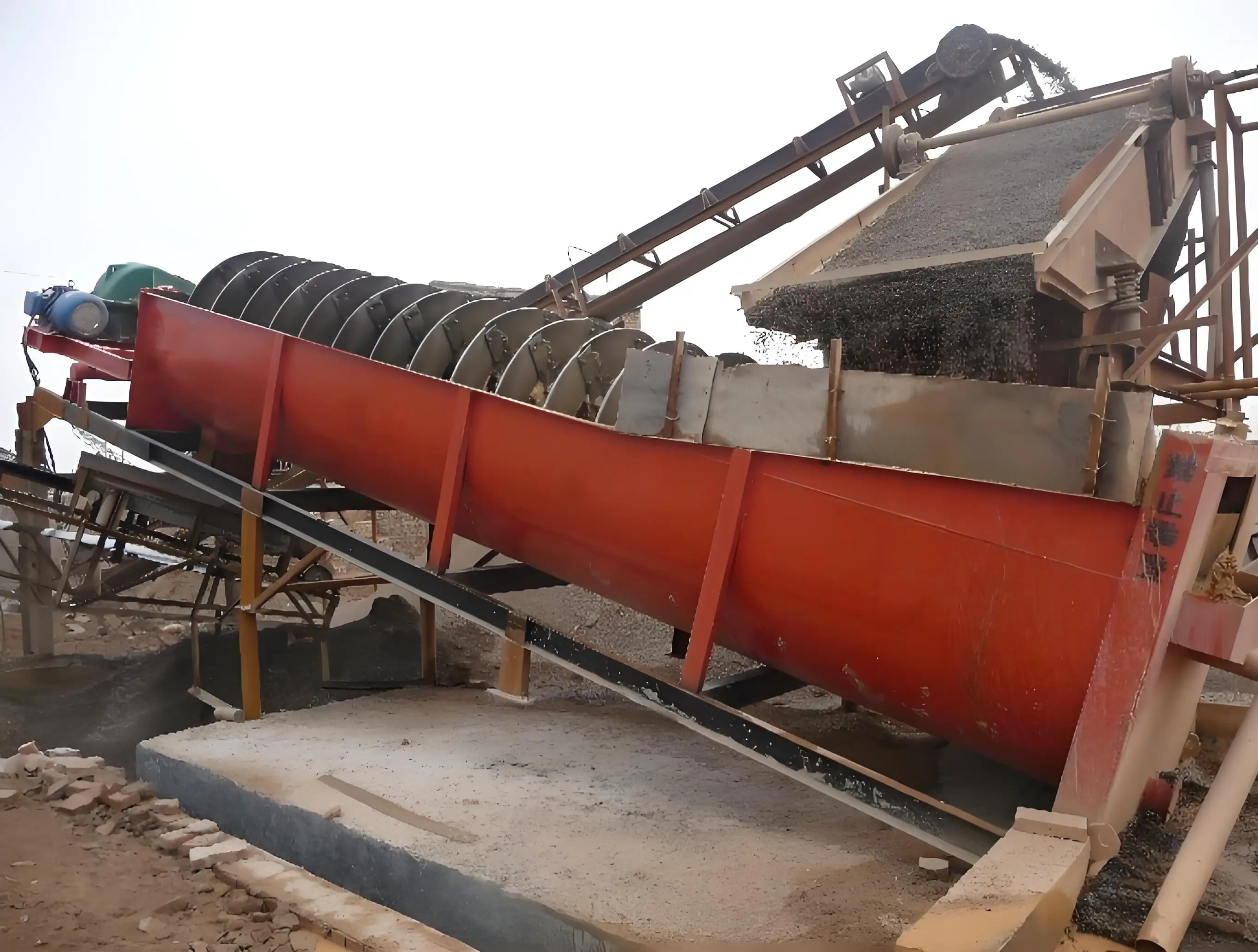 Small Energy Consumption High Efficiency And Favorable Price Sand Gravel Cleaning And Debris Removal Spiral Sand Washing Machine
