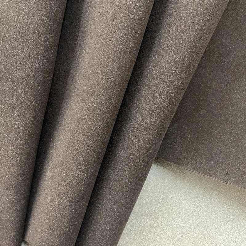 ECO-friendly Real Leather Flocking Upper Material Shoes Pu Suede Finished Leather