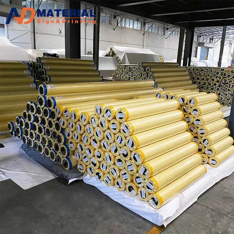 Hot Sale 440g Glossy Matt digital eco solvent printable advertising media PVC Fabric Flex Banner in Roll