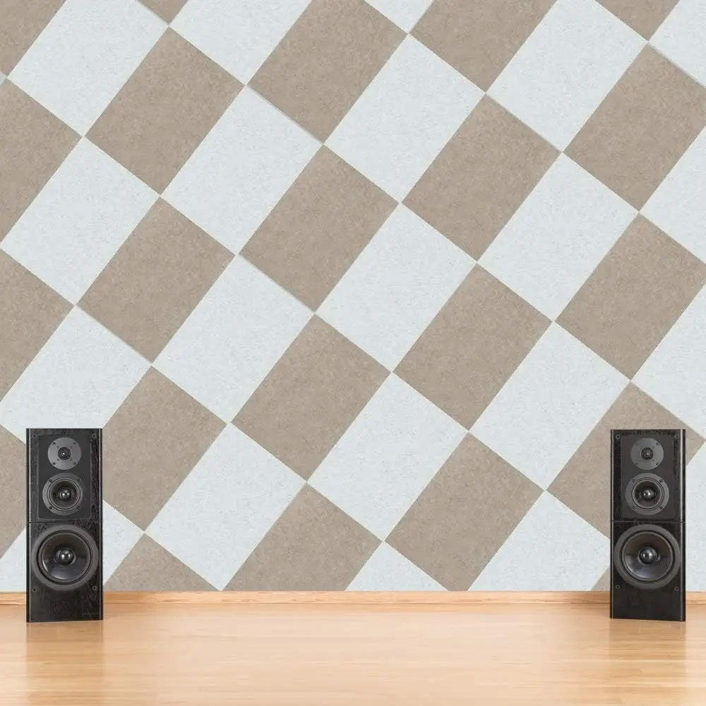 buy acoustic panel white soundproofing decorative polyester fiber acoustic wall panel sound absorbing PET acoustic panel ceiling