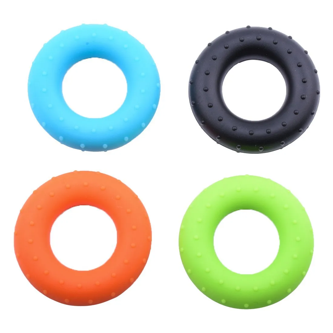 High quality portable Silicone hand grip finger exercise bump ring grip