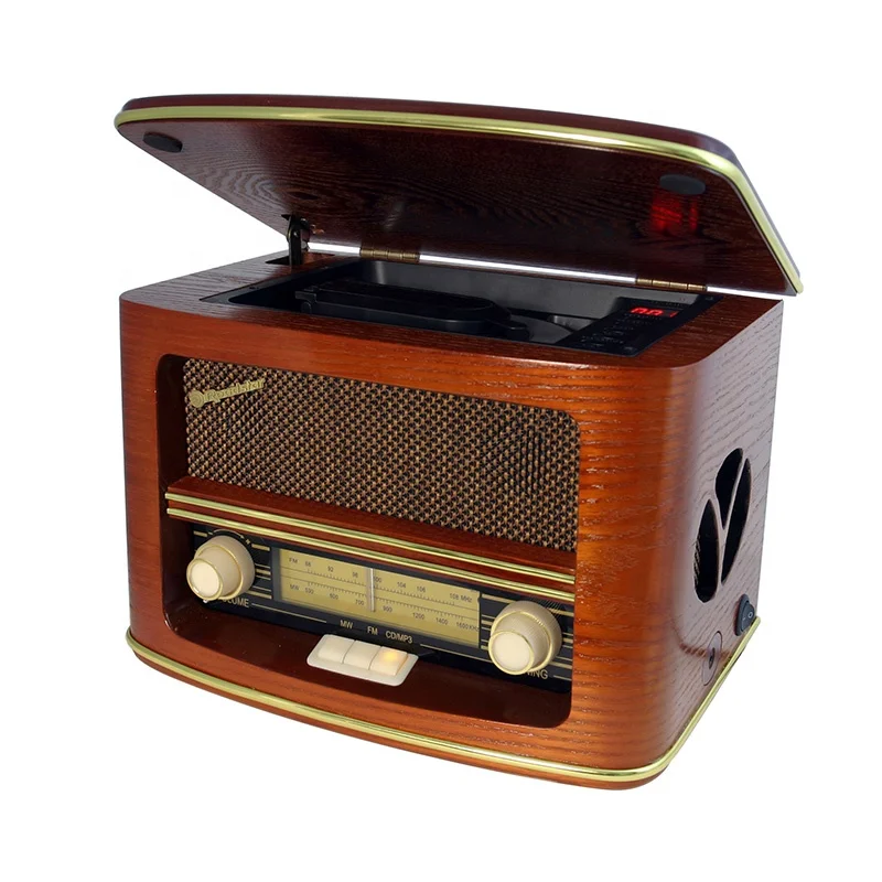 customize Classical wooden Radio R160-1 USB BT  am fm function logo packing box customize
