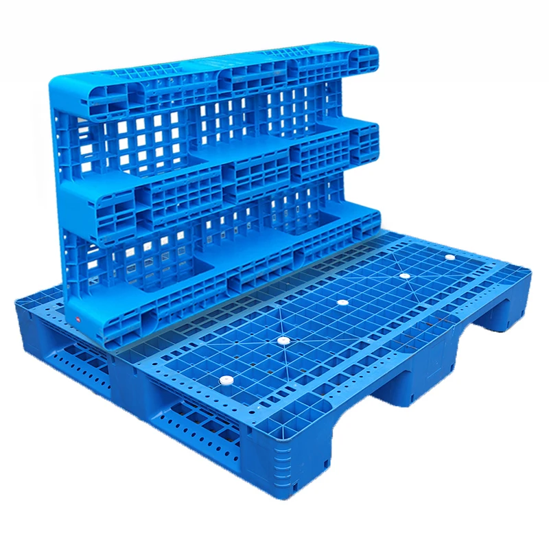 Heavy duty Pallets double sides euro HDPE large stackable reversible plastic pallet for sale