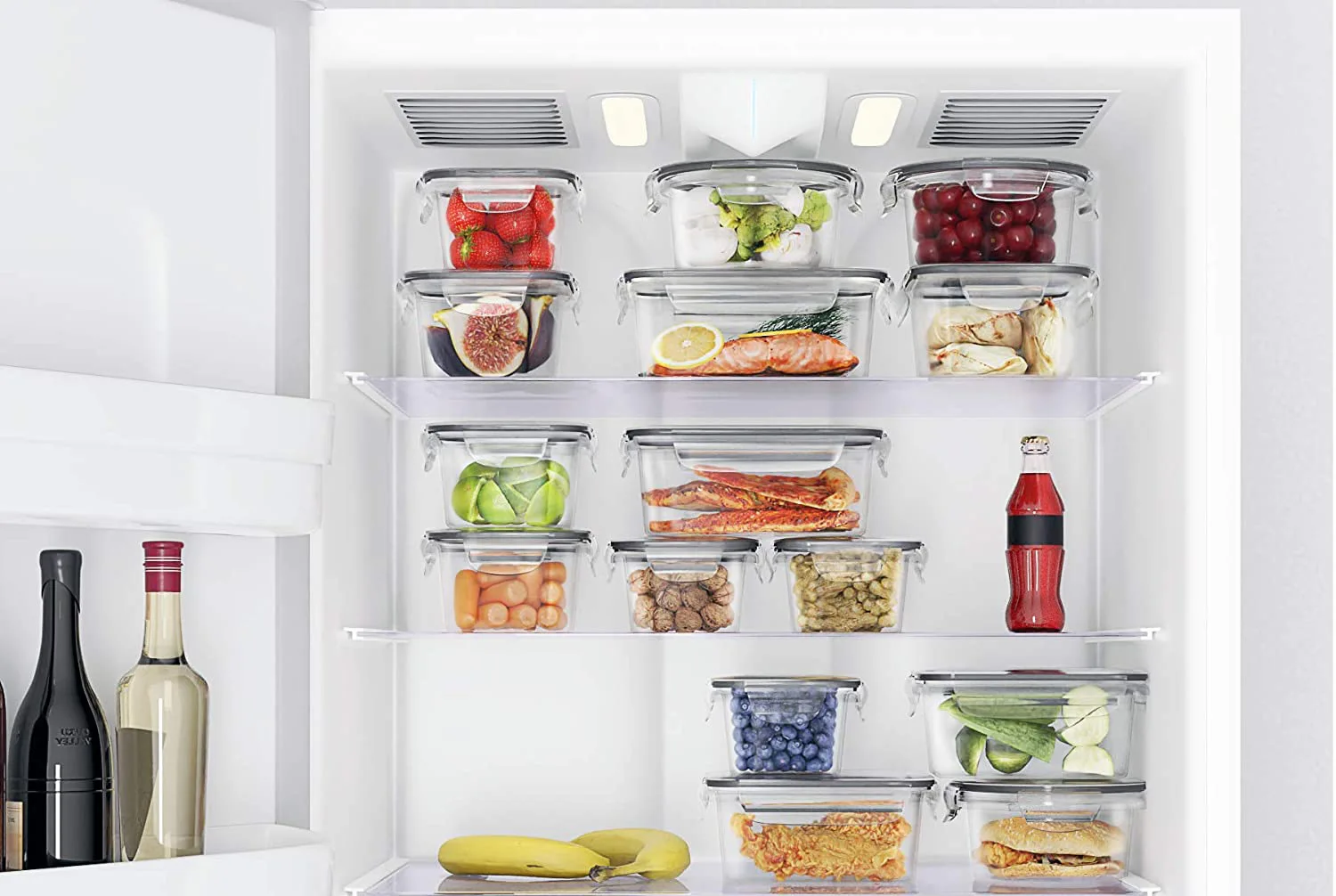 BPA-Free Transparent Plastic Airtight Kitchen Food Storage container set Pantry Cooking hermetic container for food