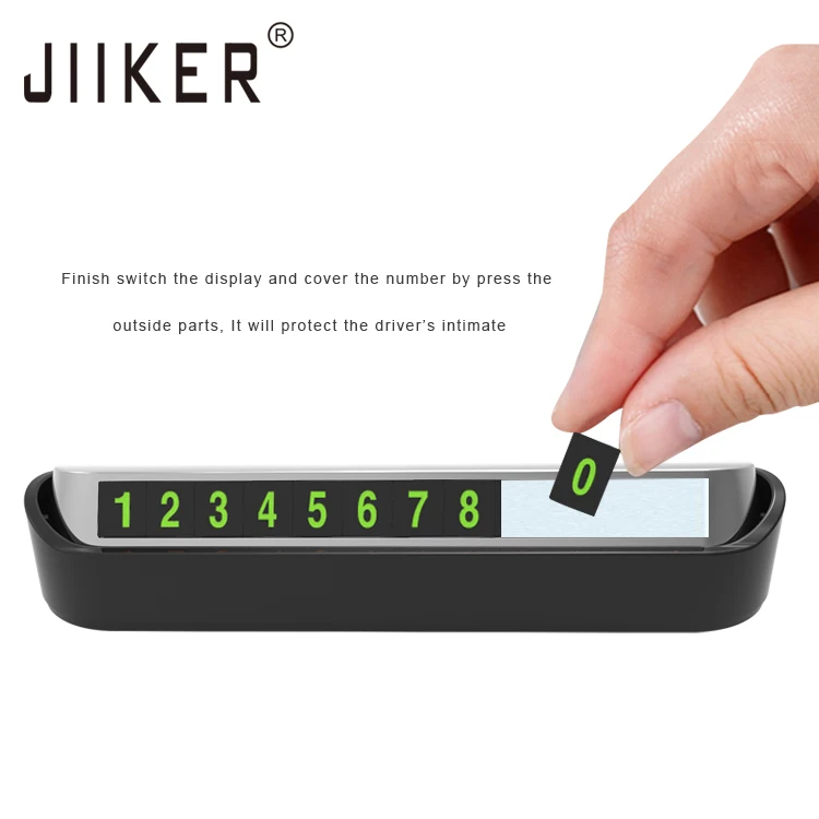 Privacy Temporary Parking Card Car Accessories Phone Number Card Plate