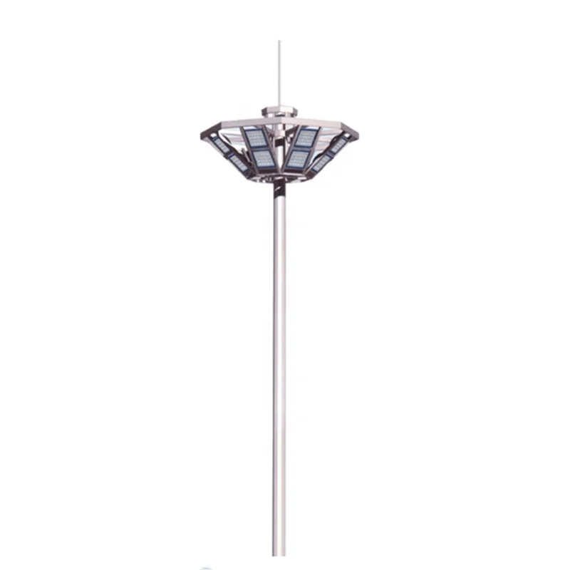 Hepu  Aluminum/steel Galvanized high mast light Pole,Basketball/Football court 30m high mast street lighting light pole