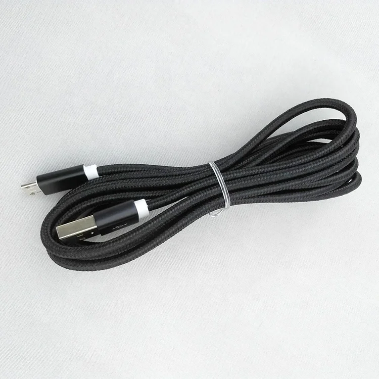 OEM Фабричный цветной нейлоновый Плетеный USB 2,0 micro usb кабель 2 м Быстрая Синхронизация данных зарядный кабель с быстрой доставкой