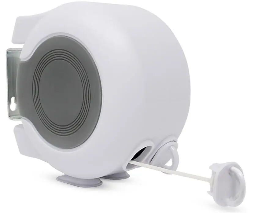 FR0012 High-quality wall-hung double-line bathroom retractable clothesline