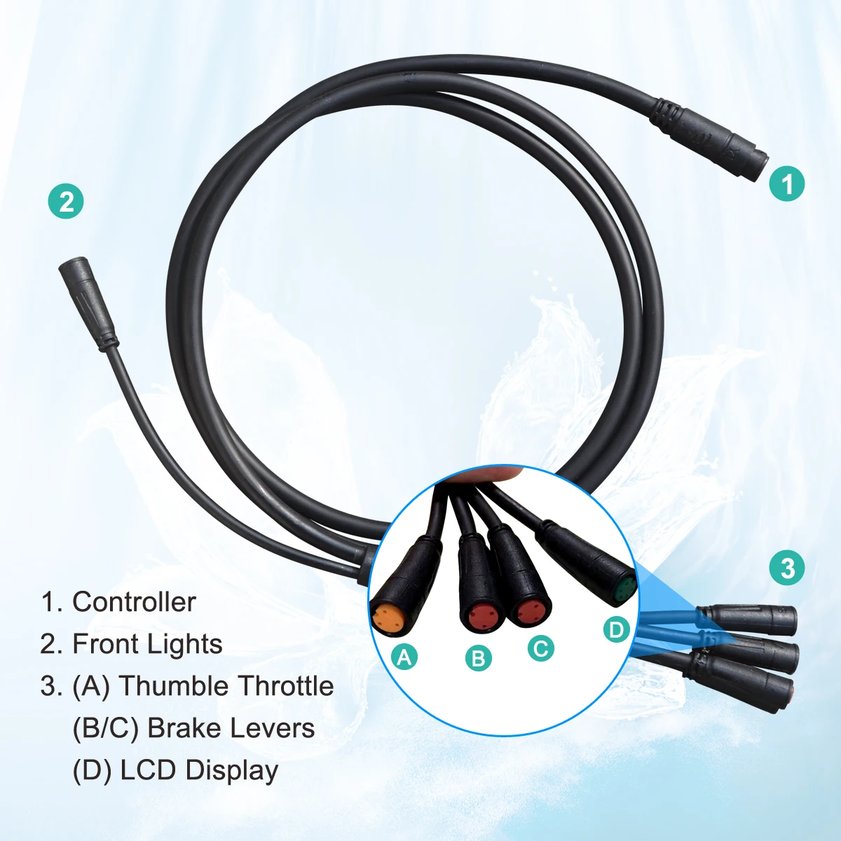 1500w 2000w 3000w e bike e-bike ebike hub motor conversion kit full kit with battery controller