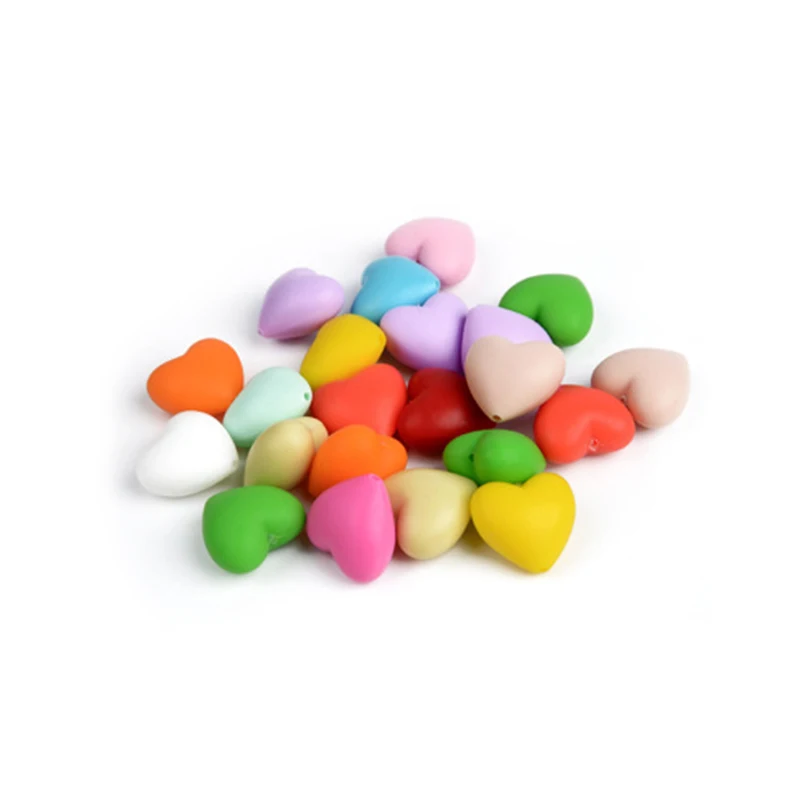 Customized Fashion Mix Color DIY baby silicone beaded bracelet safe Teething Beads