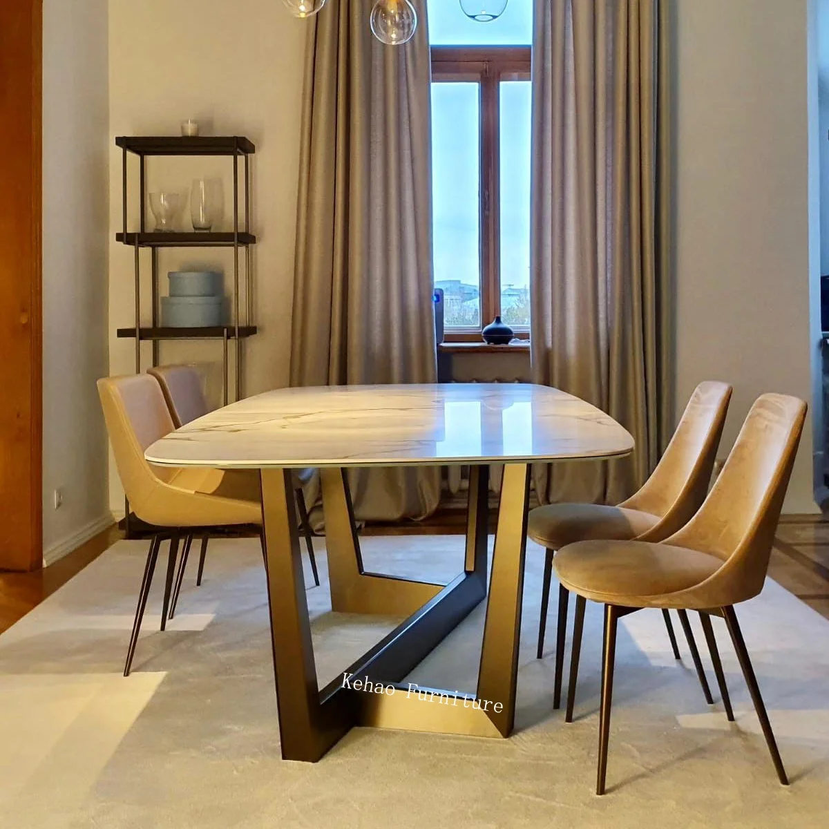 Contemporary Dinner Set Table Home Furniture Dinning Room Table Sets Marble Modern Luxury Italian Dining Room Sets