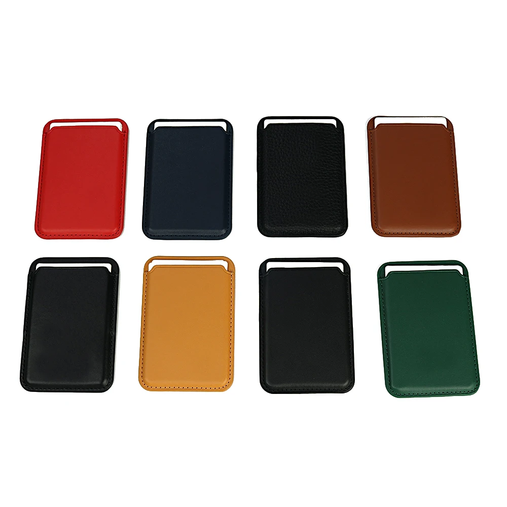 SUNDO 2021 Full Grain Leather Magnetic Card Holder Wholesale Factory Price Magsafe Case Wallet for iPhone 12 Pro Max