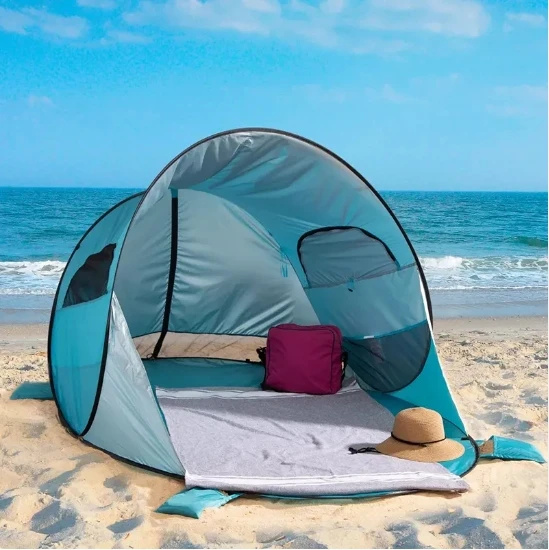 Sunscreen Camping Tent 3-4 Person Waterproof Outdoor High Quality Automatic Pop Up Instant Family Tent
