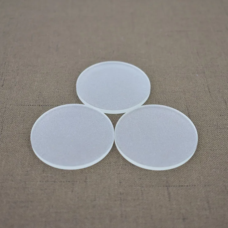 Frosted Round Tempered Glass disc Shade For Lighting