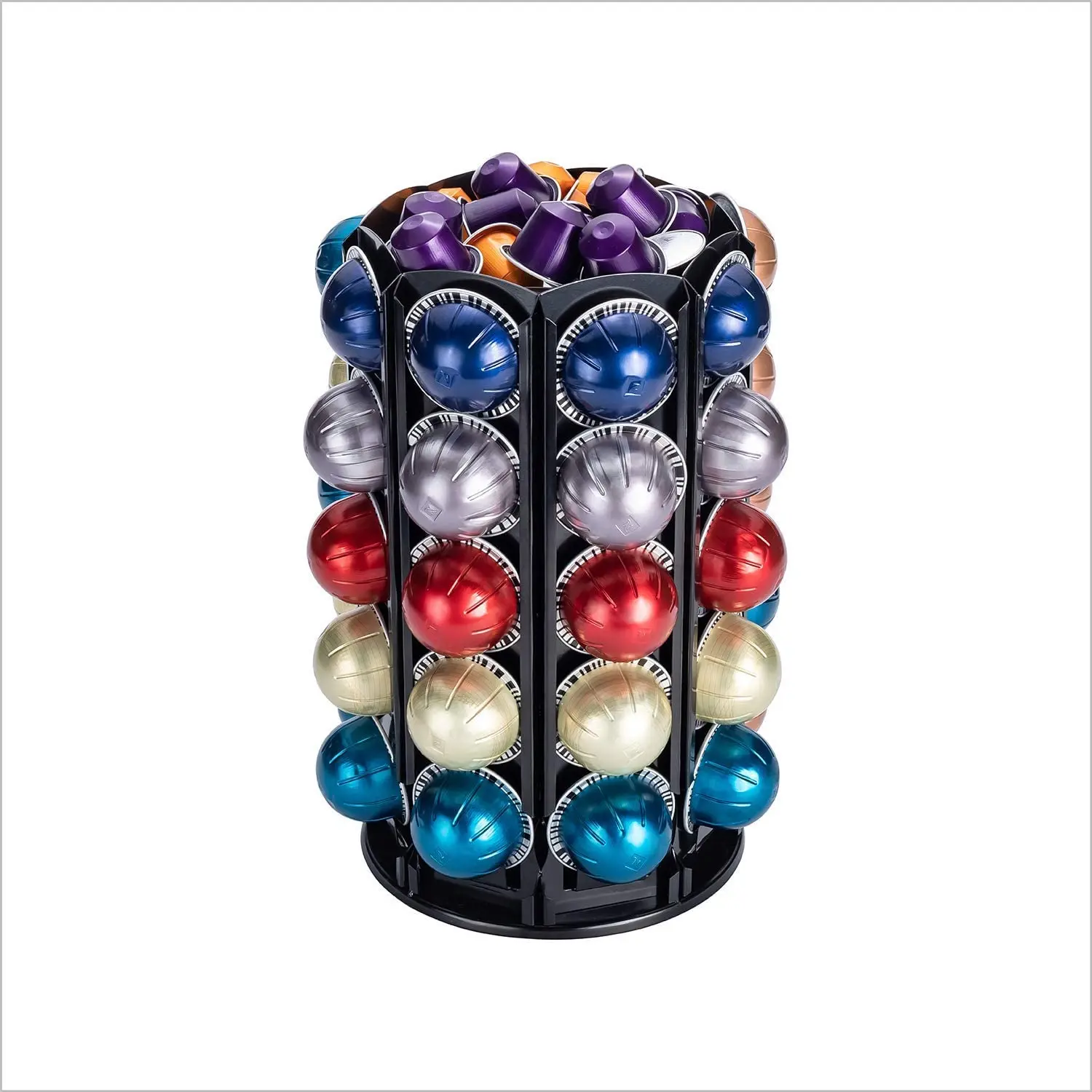 Coffee  capsule pod Holder for Nespresso Vertuoline With Central Additional Pods Storage For 40 Nespresso Vertuo Pods