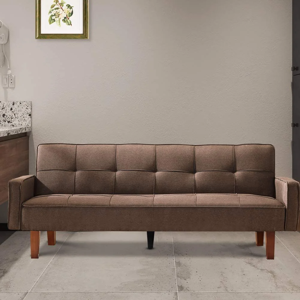 Современный диван-трансформер Futon для гостиной диван-кровать с мягкой обивкой раскладное кресло откидывающейся спинкой