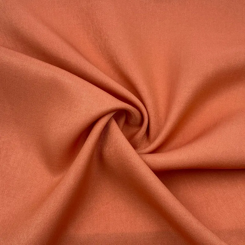 Fashion women suiting dress clothes material smooth texture twill 40% poly 60% rayon woven fabric