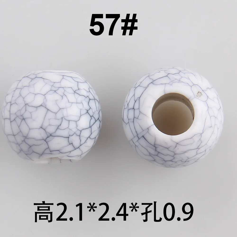 Luggage DIY national style beaded clothing accessories resin colorful round beads