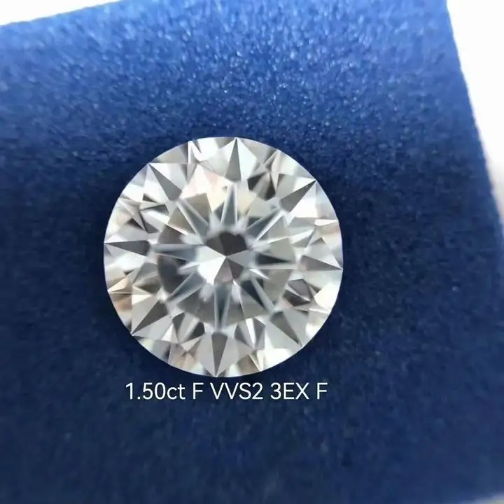1 карат Круглый Выращенный алмаз россыпь cvd vvs lab АЛМАЗ белый цена за