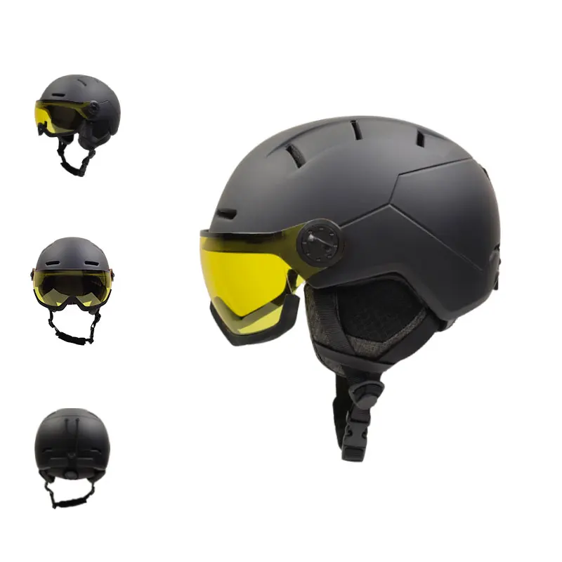 wholesale hot quality Helmet for snowboard nice unisex Impact Resistance custom men adult ce skiing snow ski helmet with visor