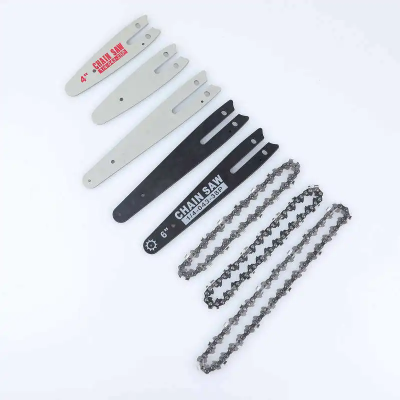 Cordless Handheld Electric Chainsaw Smooth Cutting Chainsaw Bars Set Gasoline Chain Saw Spare Parts Chain Saw Spare Parts