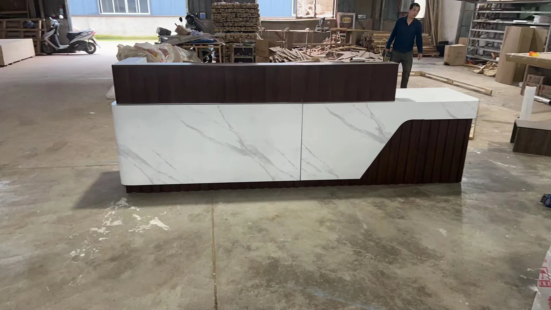 luxury white front desk counter reception desk modern hotel beauty salon reception desks