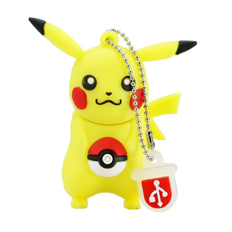 Pendrive Cartoon Animal Cute Pokemon Pikachu Shape USB Flash Drive 8GB 16GB 32GB 64GB 128GB Pen Drive USB 2.0 Flash Memory Stick