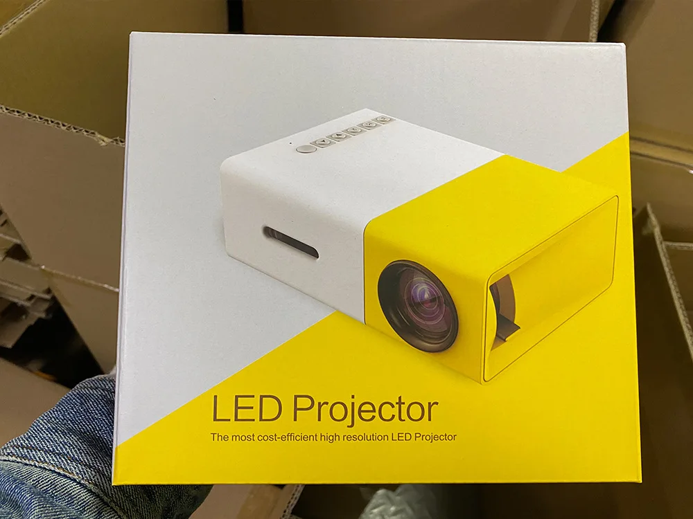 Updated Model Portable Small Smart Home Video Cinema Projection Projector Stand Phones Mini 1080P Projectors