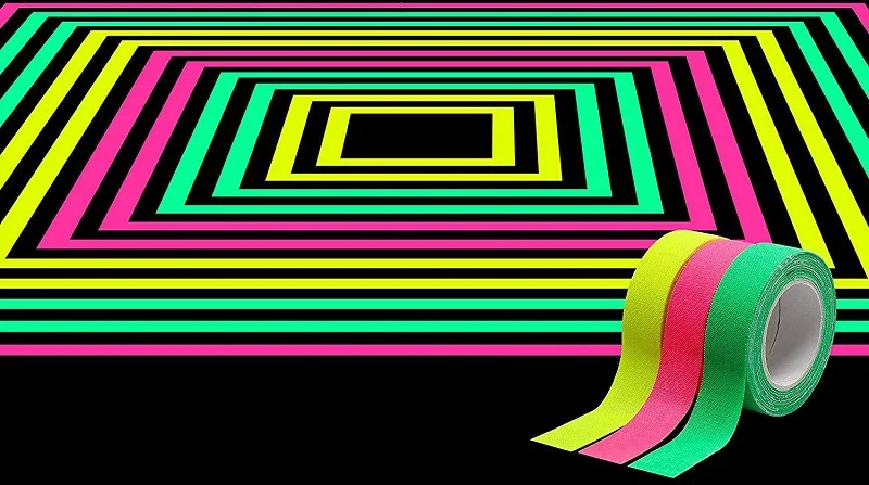Fluorescent UV Light Cotton Cloth Tape Grip tape For Stage Decoration