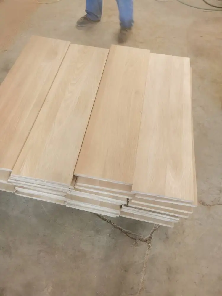 Wooden stair parts-white oak wooden stair tread