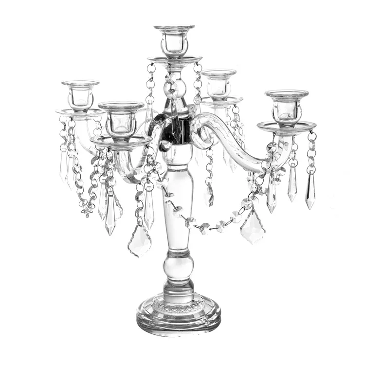 best sell 4 arms k9 crystal candle holders cheap wedding crystal candelabra